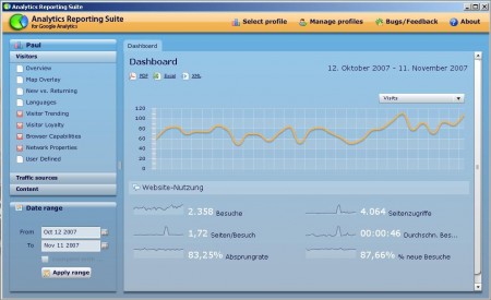 google analytics reporting suite desktop tool beta adobe air